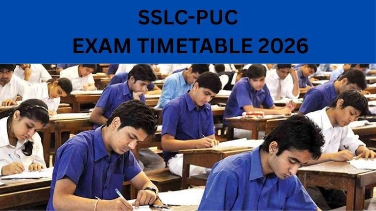 Karnataka SSLC & 2nd PUC Exam Time Table 2026: ಸಂಪೂರ್ಣ ವಿವರ ಇಲ್ಲಿದೆ