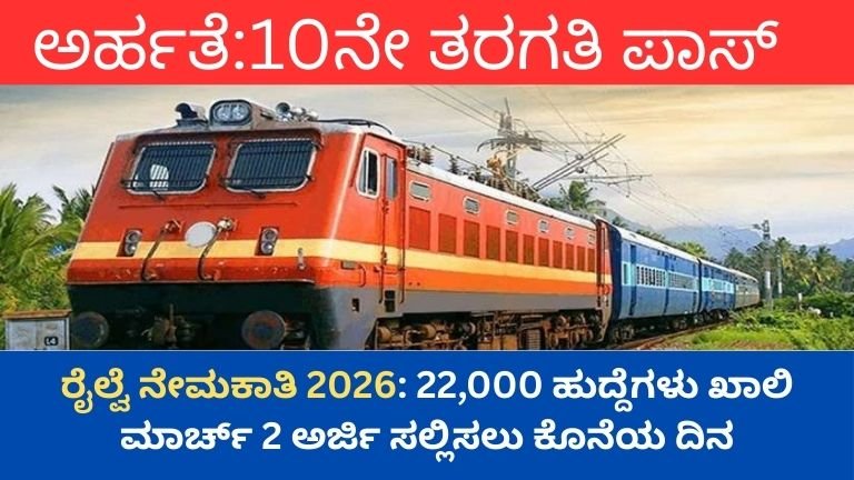 ರೈಲ್ವೆ ನೇಮಕಾತಿ 2026